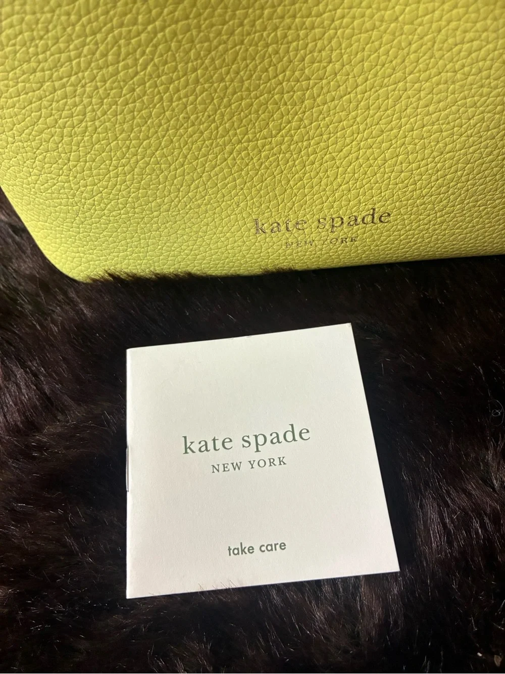 kate spade Bright Yellow Leather Bucket Shoulder Bag